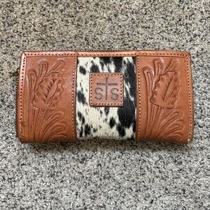 STS Ranchwear Leather and Cowhide Wallet